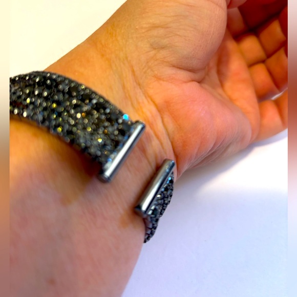 Simply Vera Wang Black Chain Bangle Bracelet Elegant Classic Contemporary Street - Picture 5 of 7